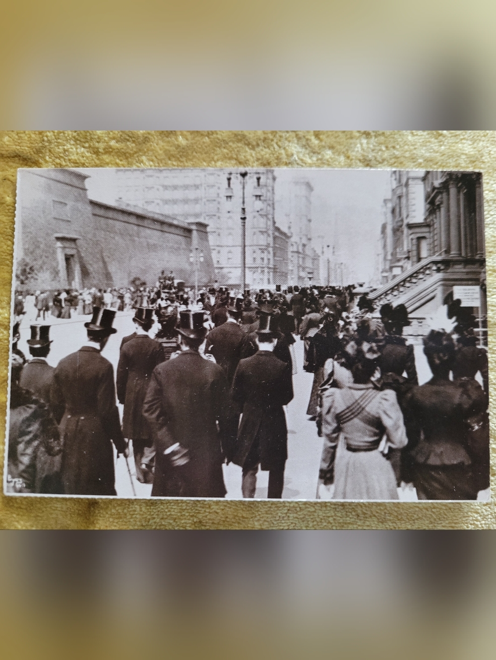 EASTER SUNDAY 1898 on 5th Avenue In New York City VINTAGE POSTCARD